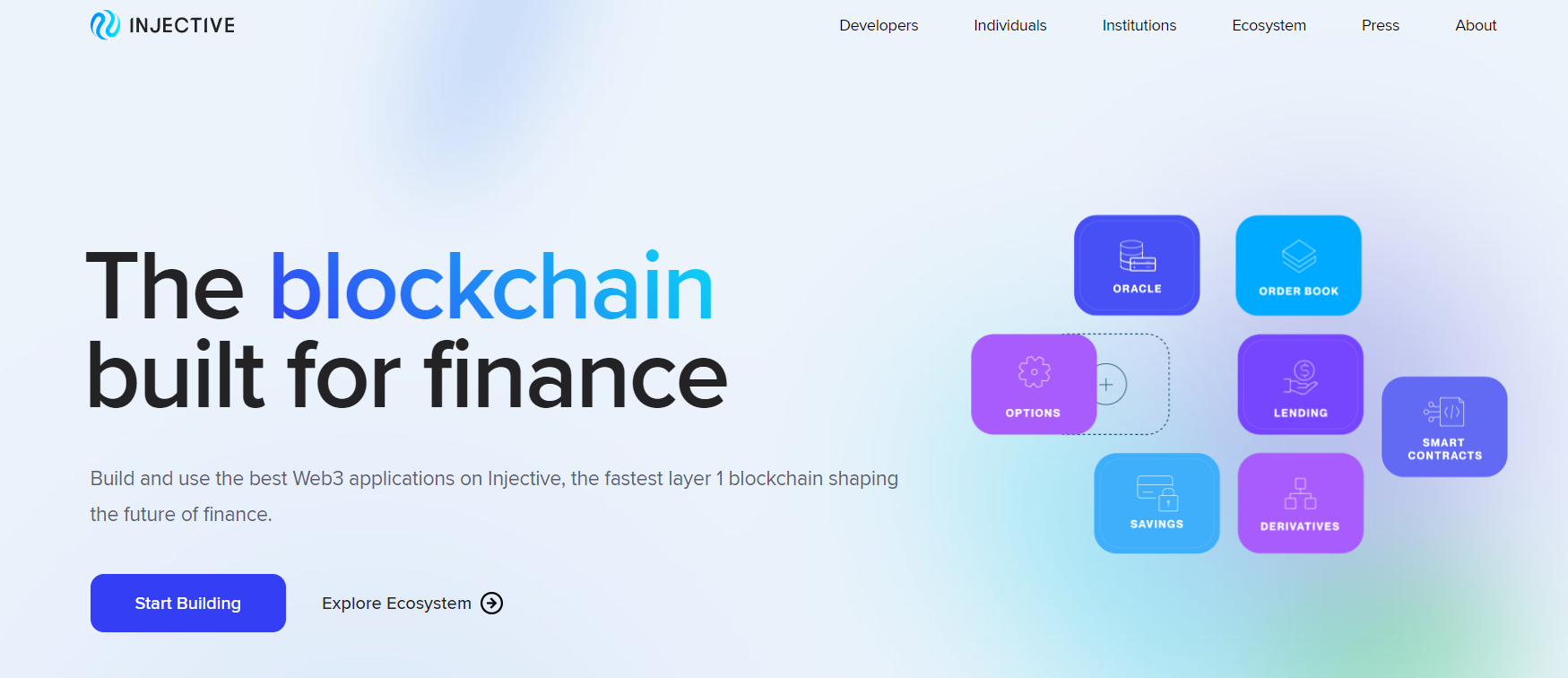 Injective Protocol Landing Page